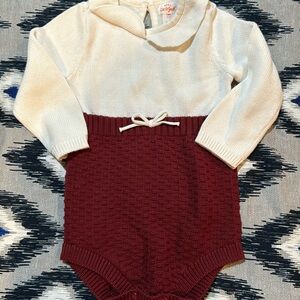 Long sleeve sweater onsie